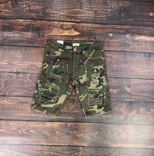 Camo Moto Shorts